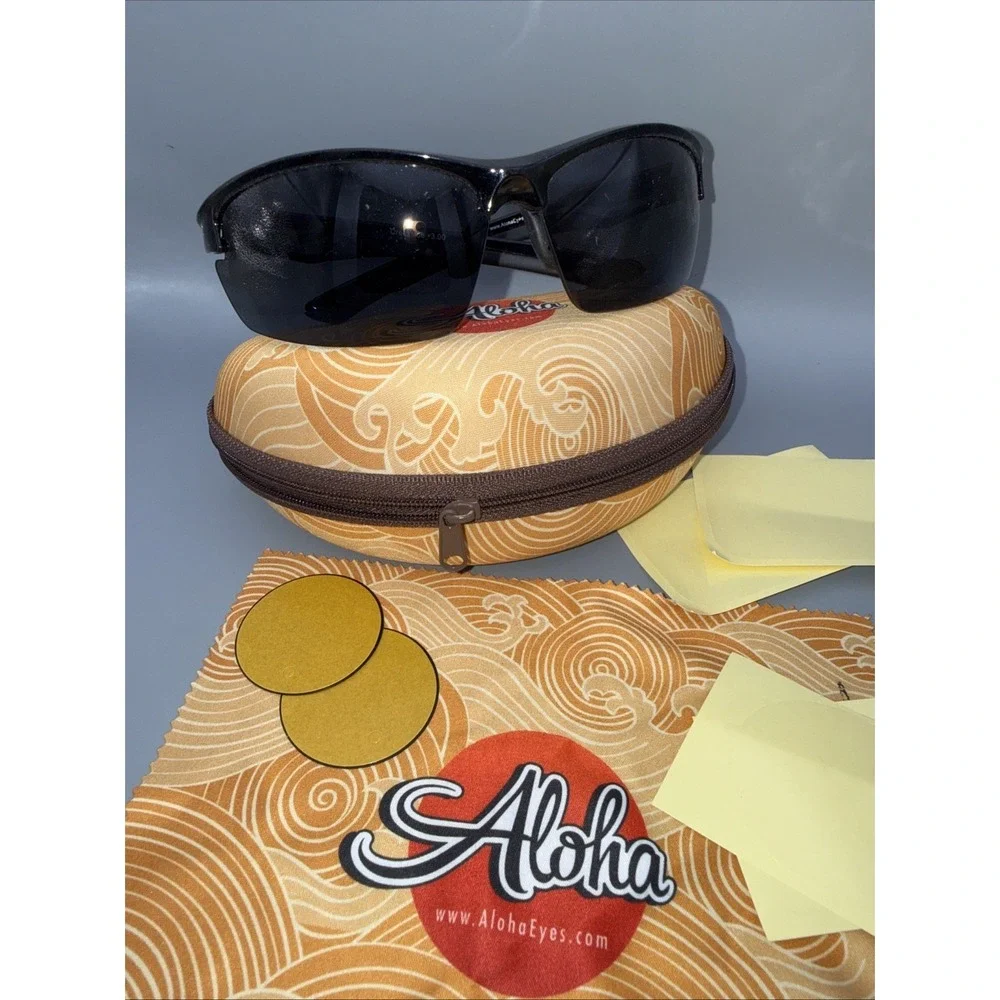 Aloha Eyewear Authentic Creekside +3.00 Bifocal Black Frame W/Case, cloth & more